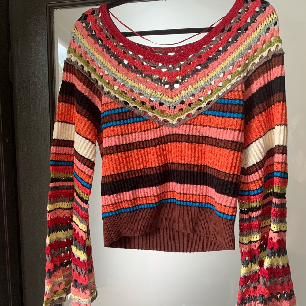 Free People Flowy Sleeve Sweater